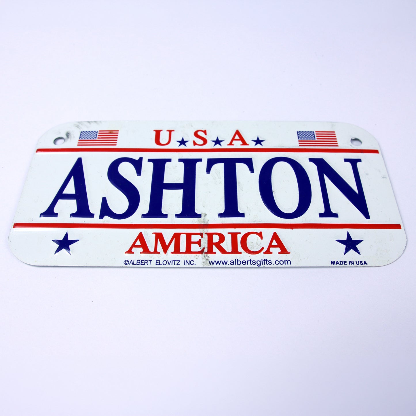 Ashton License Plate