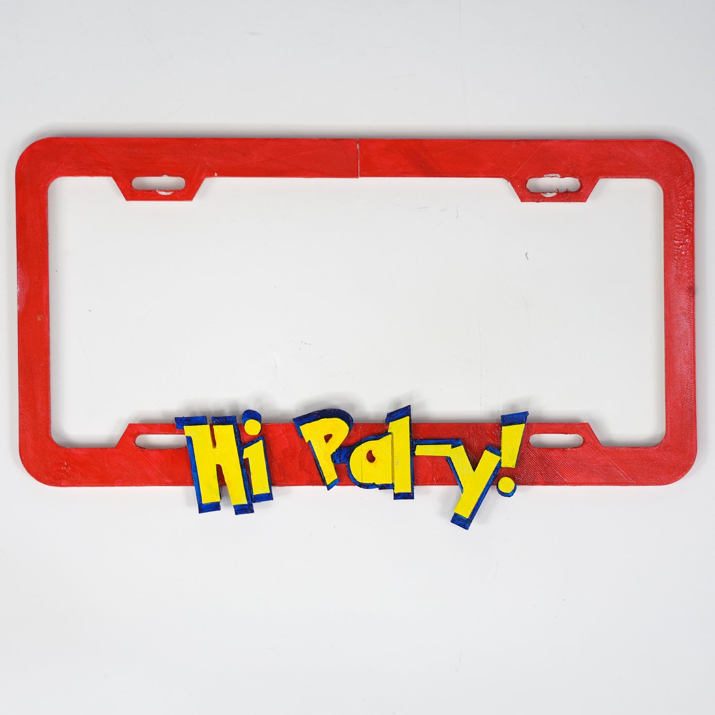 Hi Pal-y! License Plate Frame