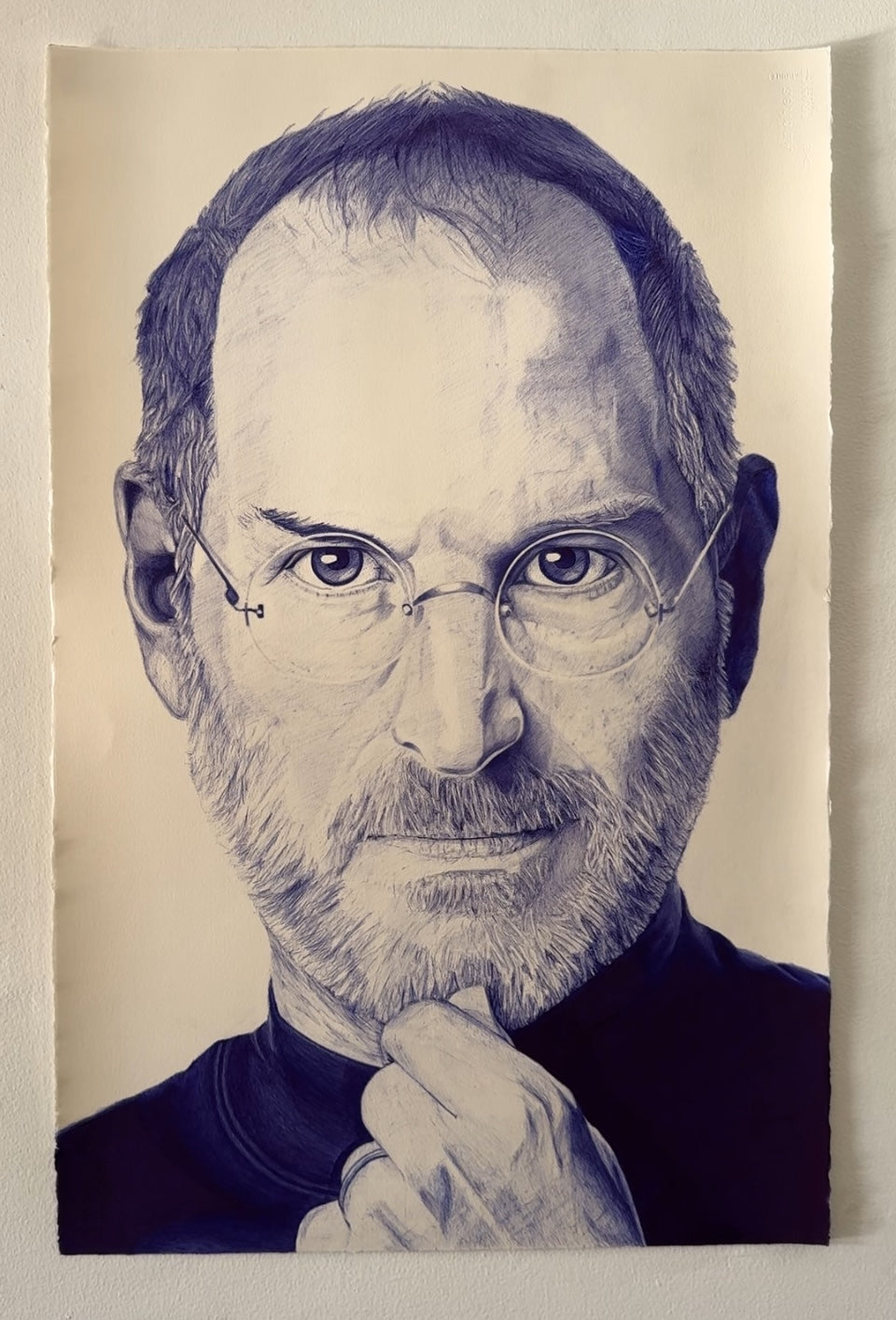 Steve Jobs Ballpoint Pen Drawing