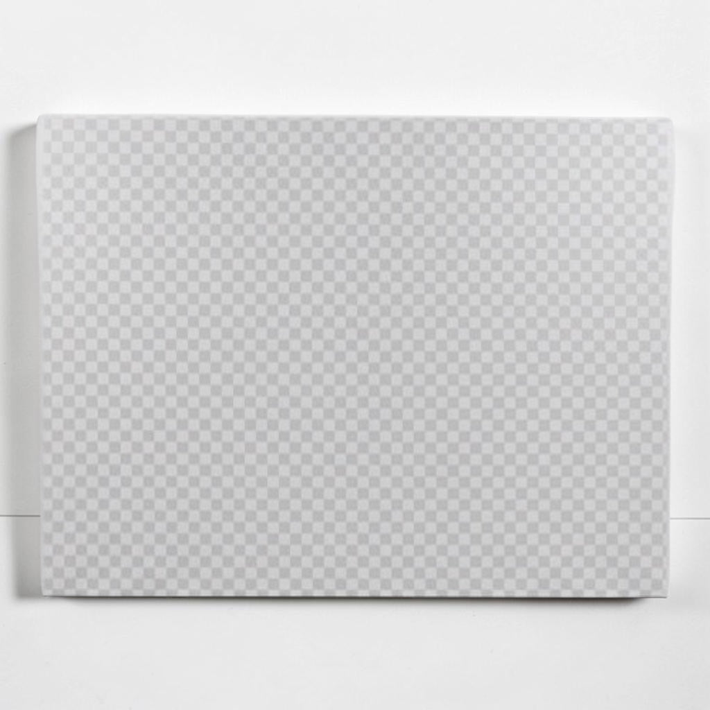 Outrageous Art large rectangular canvas featuring a grey and white checkered grid pattern for studio photography
