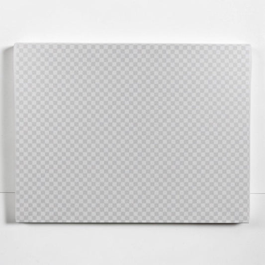 Outrageous Art large rectangular canvas featuring a grey and white checkered grid pattern for studio photography
